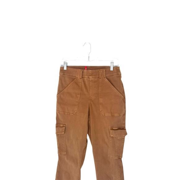 Spanx Brown Stretch Pull On Twill Slim Ankle Cargo Pant Size Large Style 20311Q - Picture 7 of 14